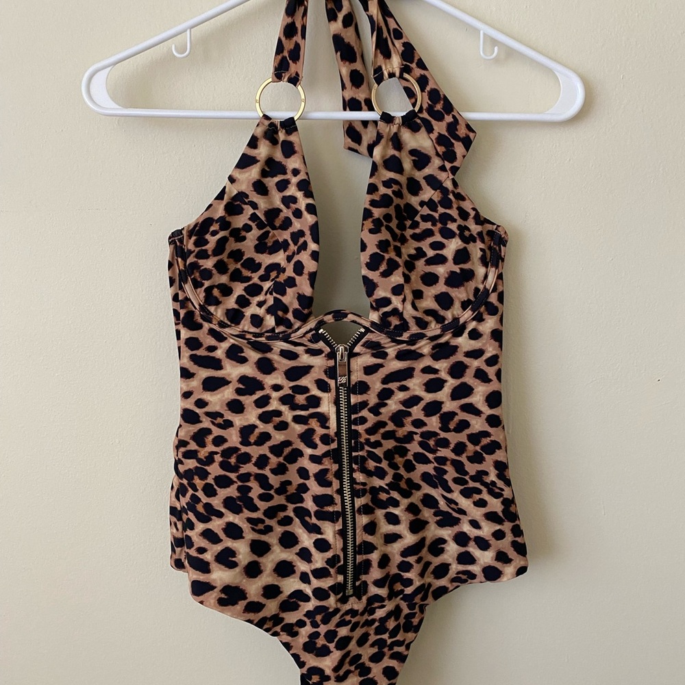 Honey Birdette Vegas Leopard Swimsuit M